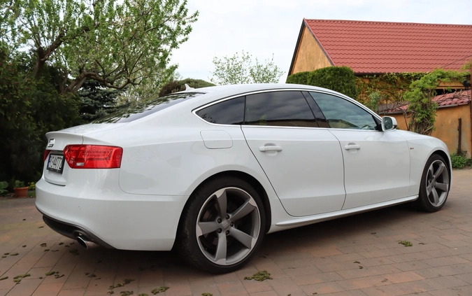 Audi A5 cena 68900 przebieg: 215650, rok produkcji 2012 z Kościan małe 529